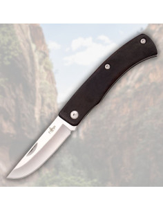 Third brand folding knife with ebony wood (20.3 cm)