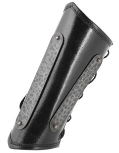 Medieval leather bracelet model Balor, black