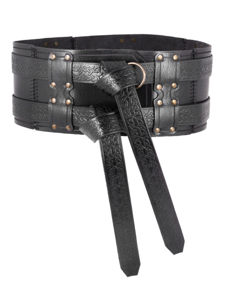 Medieval double leather belt model...