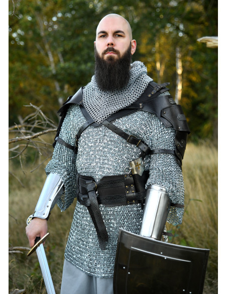 Medieval double leather belt model...