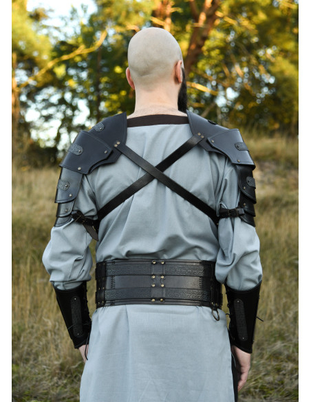 Medieval Leather Shoulder Pad Model...