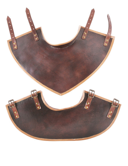 Medieval leather gorget model Arnulf,...
