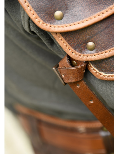 Medieval leather shoulder guard model...