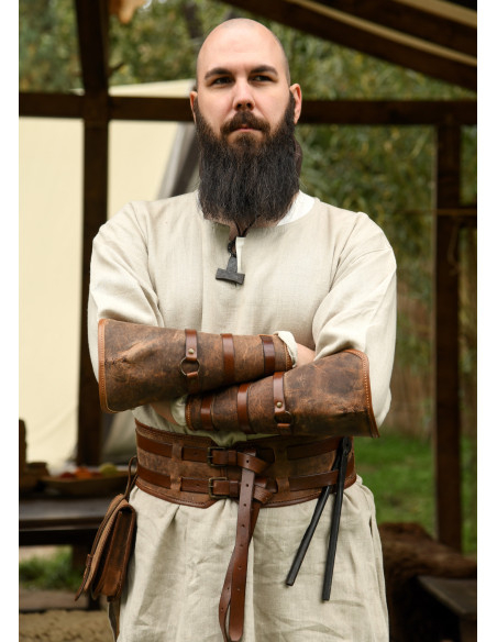 Medieval leather bracelet model...