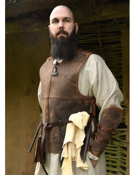 Medieval leather bracelet model...