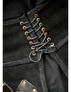 Medieval suede skirt model Vares, black color 2