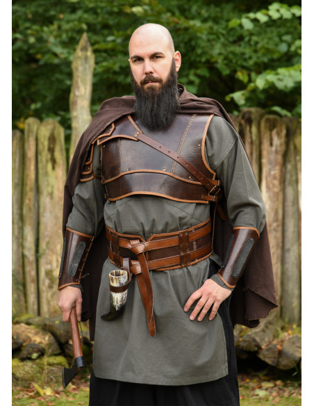 Double leather medieval belt model...