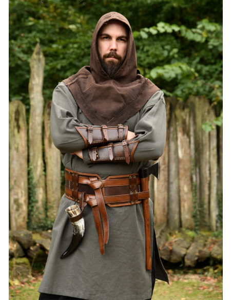 Double leather medieval belt model...