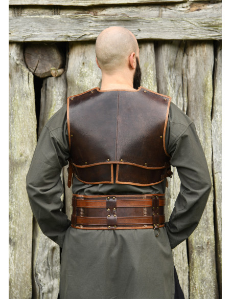 Double leather medieval belt model...