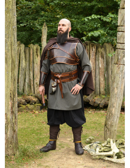 Double leather medieval belt model...