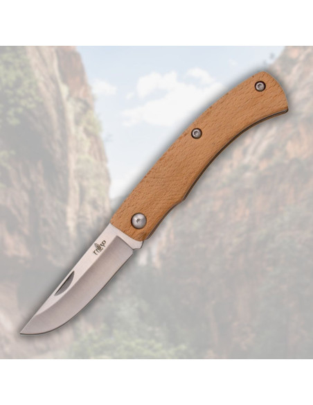 Third brand ratchet knife made of...