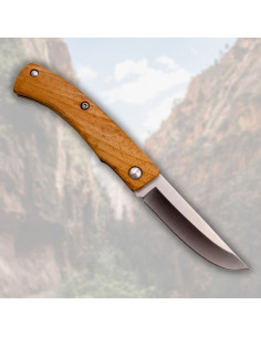 Third brand ratchet knife made of beech wood (20.3 cm) 2