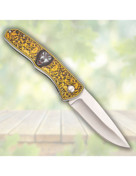 Field Knife Third decorated wolf...