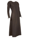 Medieval long dress model Sunna, black color
