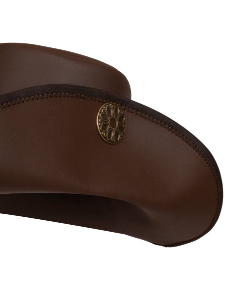 Medieval leather hat Flanders model,...