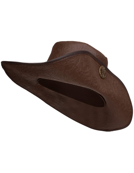 Medieval leather hat Deluxe model...