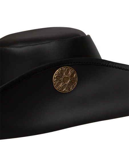 Medieval leather hat model Flanders,...