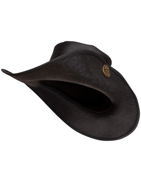 Medieval leather hat Deluxe model...
