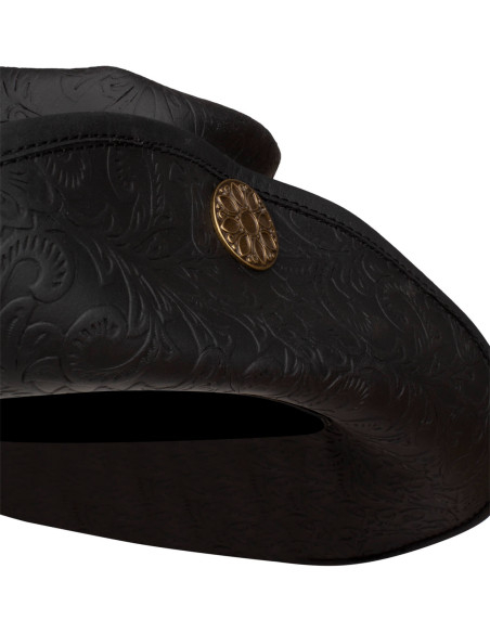 Medieval leather hat Deluxe model...