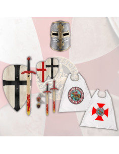 Knight Templar Child Pack: Sword, Shield, Helmet, and Cape