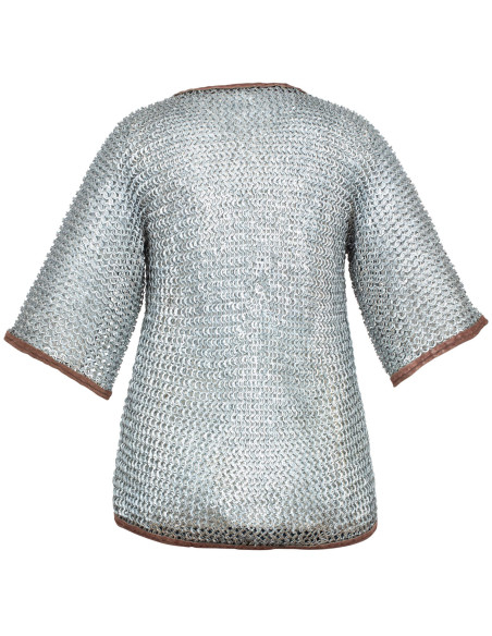 Flat ring riveted chainmail shirt,...