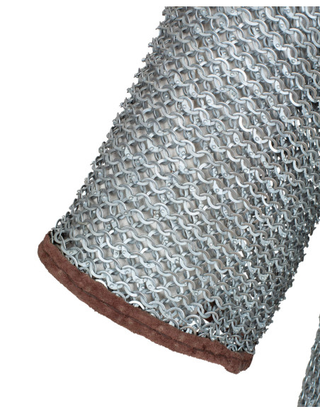 Flat ring riveted chainmail shirt,...