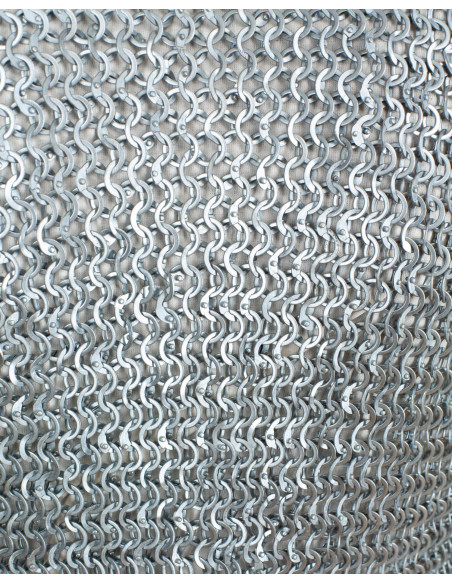 Flat ring riveted chainmail shirt,...