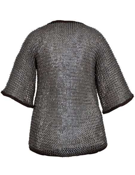 Flat ring riveted chainmail shirt,...