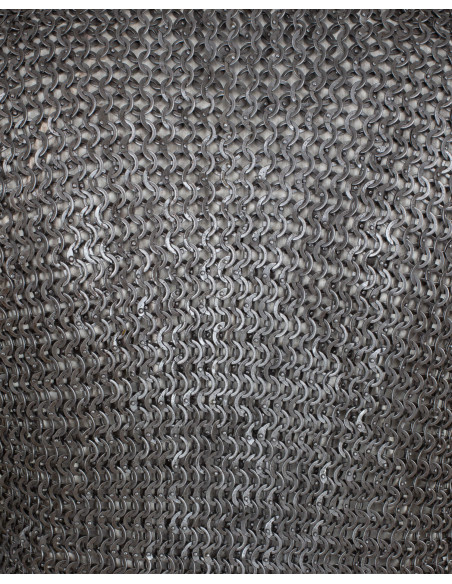 Flat ring riveted chainmail shirt,...