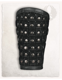 Medieval leather bracelets model Robert, black 2