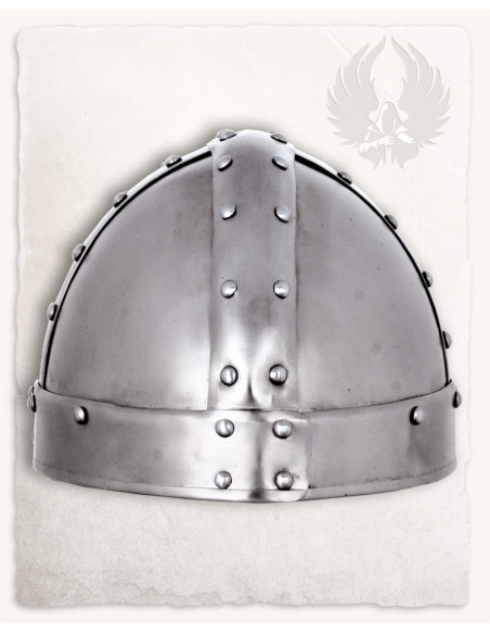 Spangenhelm type helmet made of steel...