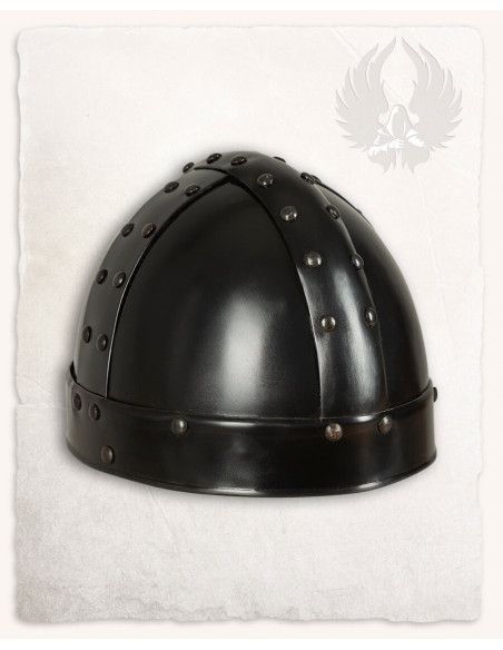 Spangenhelm type helmet made of steel...