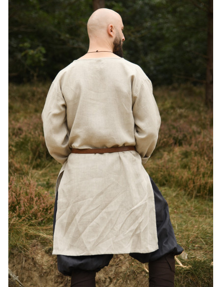Long Viking tunic made of linen,...