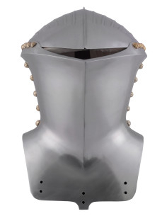 German medieval helmet 14th century, polished finish 2