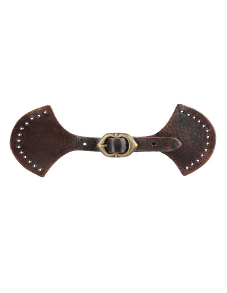 Buckle collar closure, brown