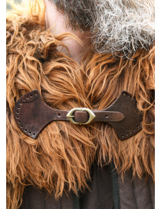 Buckle collar closure, brown 2