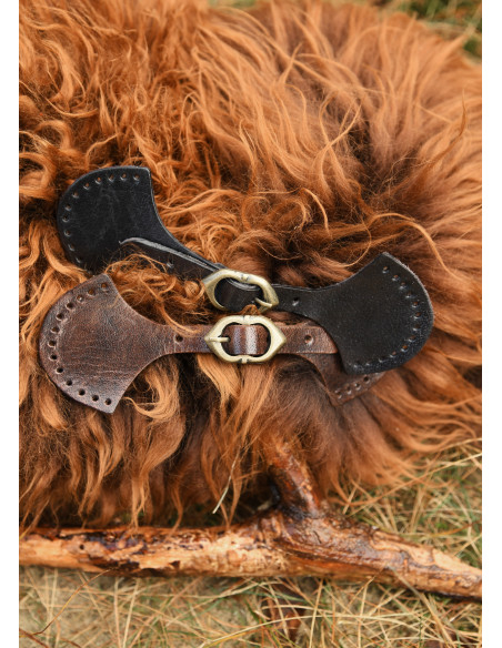 Buckle neck closure, black