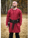 Viking tunic cotton model Viborg, red