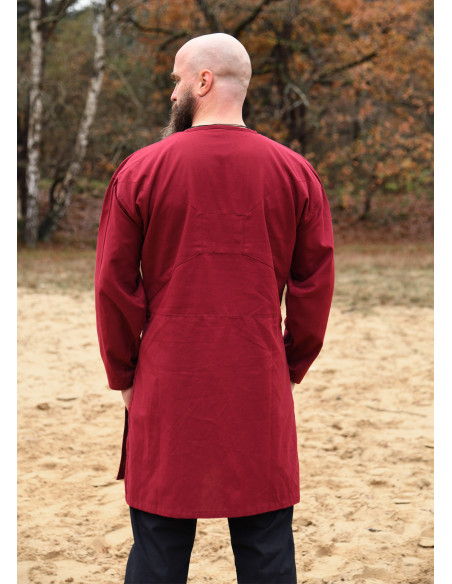 Viking tunic cotton model Viborg, red