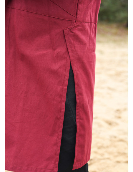 Viking tunic cotton model Viborg, red