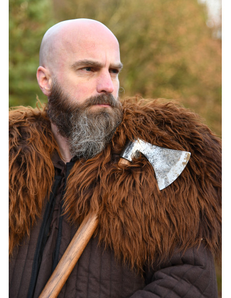 Medieval padded gambeson, brown color