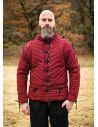 Medieval padded cotton gambeson, red