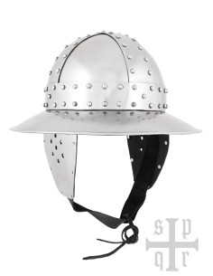 Medieval Kettle Helmet 14th Century Steel (1.6 mm.)