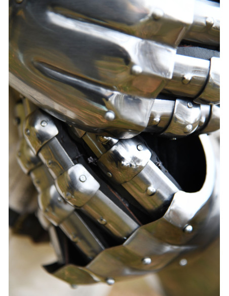 Medieval gauntlets 14th century with...
