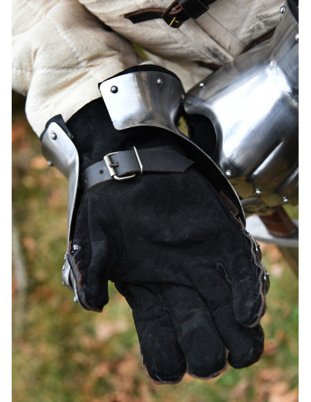 Medieval gauntlets 14th century with...