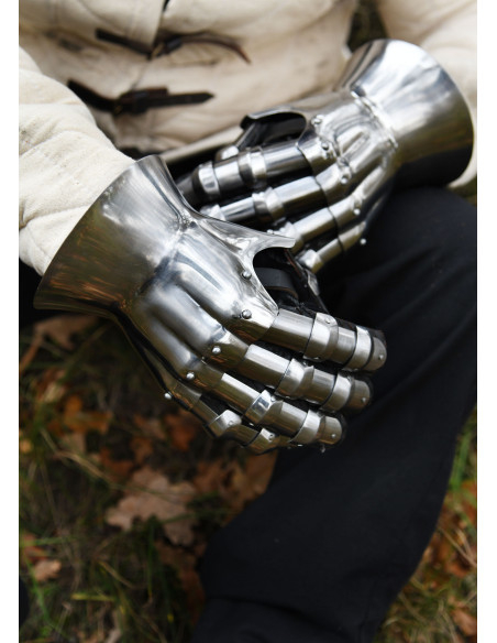 Medieval gauntlets 14th century....