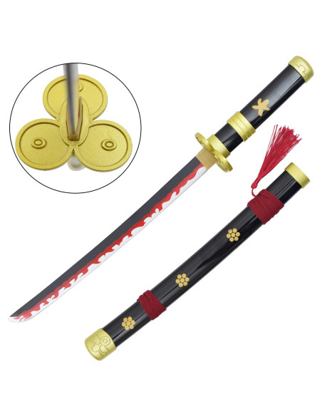 Miniature bamboo katana Enma black...