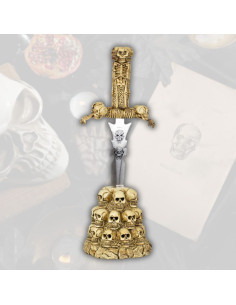 Decorative dagger with skull stand (38 cm.)