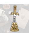 Decorative dagger with skull stand (38 cm.)