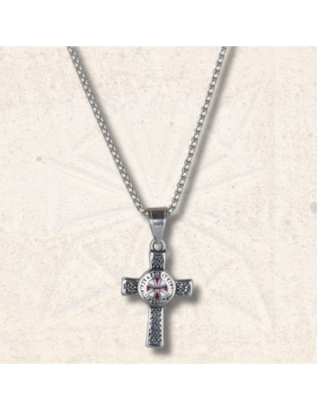 Pendant with chain and Templar Cross...
